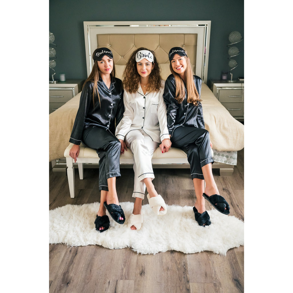 Personalized Fluffy Cross Slippers