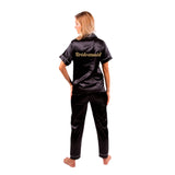 Silky Bridesmaid Pajamas Long Sleeves + Long Bottons
