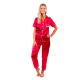 Silky Bridesmaid Pajamas Long Sleeves + Long Bottons