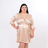 Mint Customized Bride and Bridesmaid Satin Robes for Wedding Party - Bridesmaids World