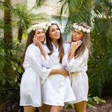 Satin Customized Bride and Bridesmaid Robes for Wedding Party
