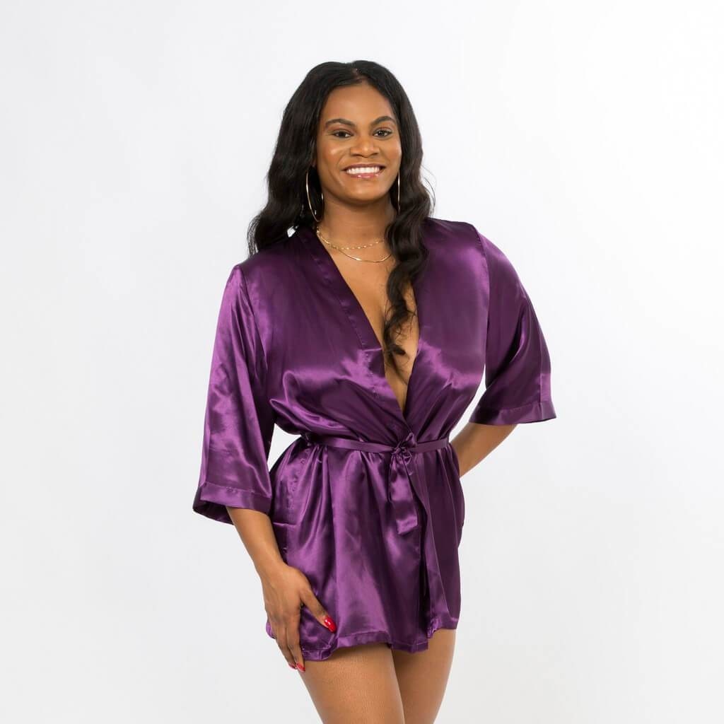 Mint Customized Bride and Bridesmaid Satin Robes for Wedding Party - Bridesmaids World