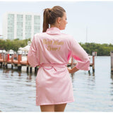 His and Hers Personalized Satin Robes - Bridesmaid's World
