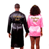 Satin his and hers Personalized Robes Set