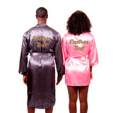 Satin his and hers Personalized Robes Set