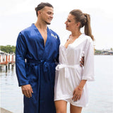 His and Hers Personalized Satin Robes - Bridesmaid's World