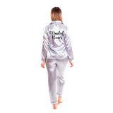 Silky Team Bride Pajamas Long Sleeves + Pants