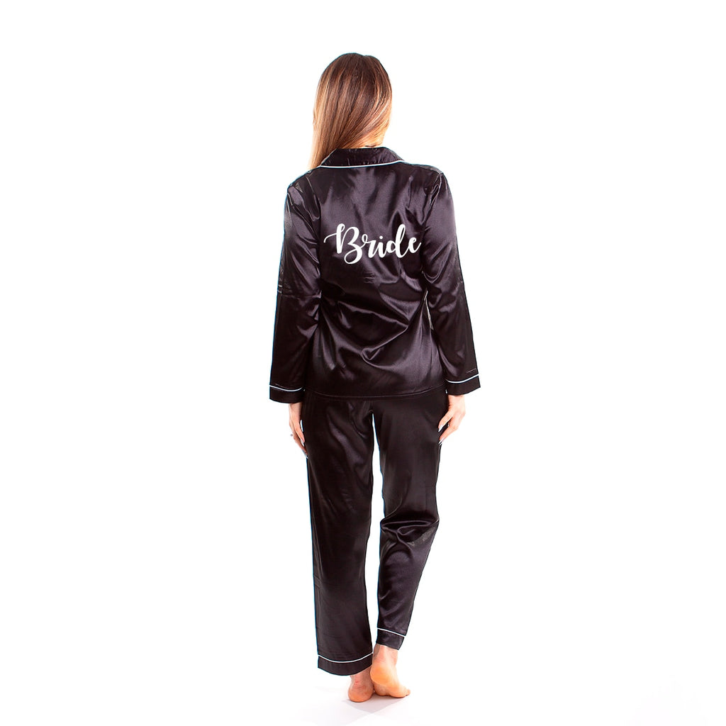 Silky Team Bride Pajamas Long Sleeves + Pants