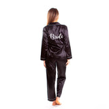 Silky Team Bride Pajamas Long Sleeves + Pants