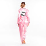 Silky Team Bride Pajamas Long Sleeves + Pants