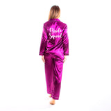 Silky Team Bride Pajamas Long Sleeves + Pants