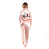 Silky Team Bride Pajamas Long Sleeves + Pants