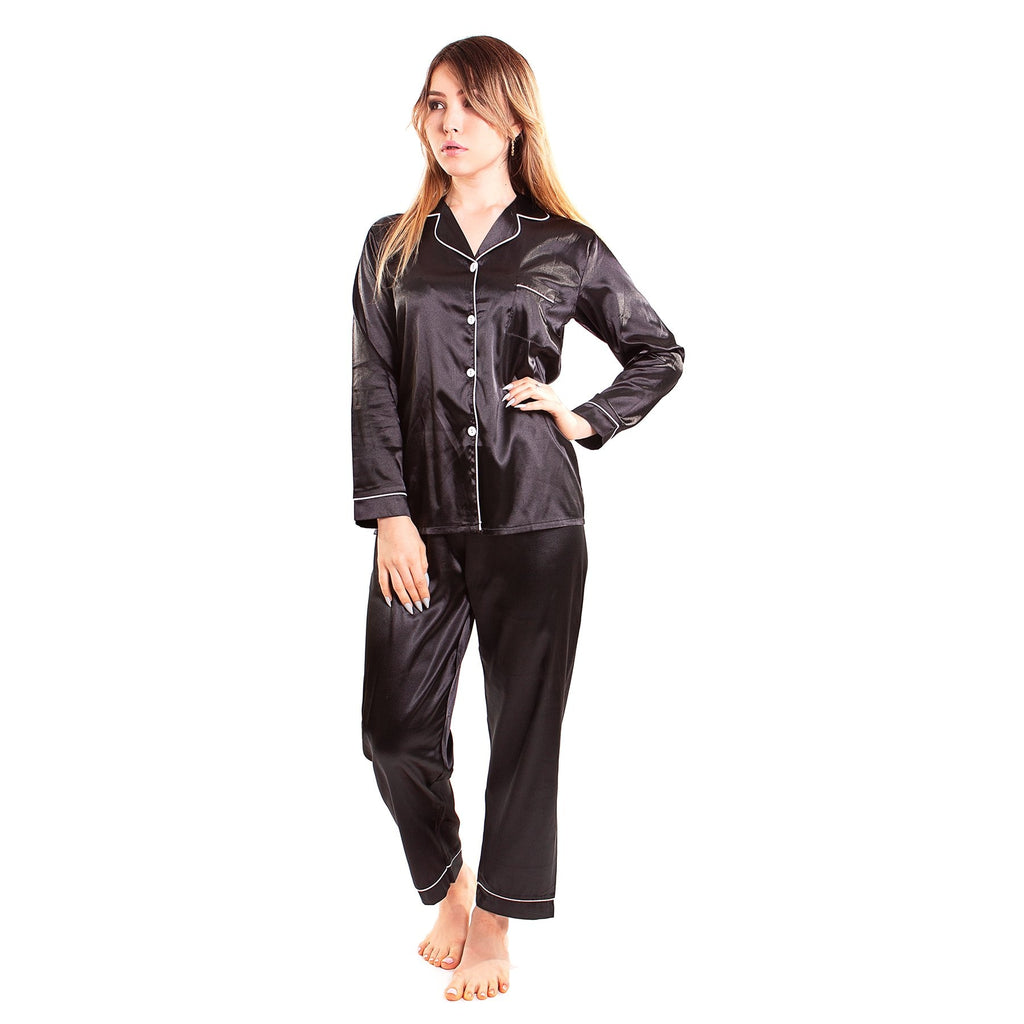 Silky Team Bride Pajamas Long Sleeves + Pants
