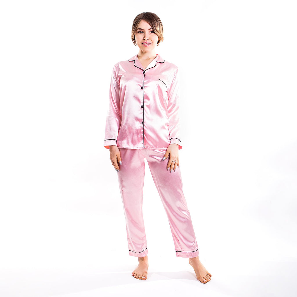 Silky Team Bride Pajamas Long Sleeves + Pants