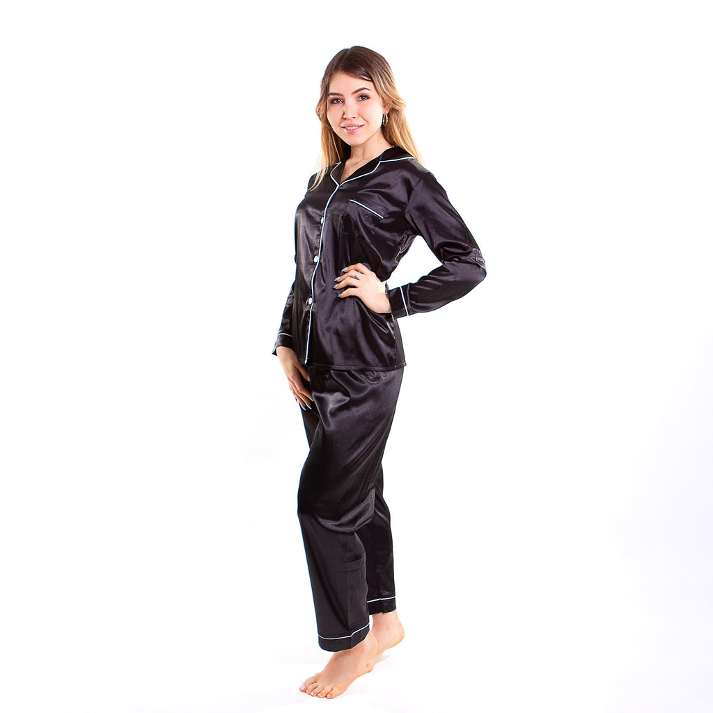 Silky Team Bride Pajamas Long Sleeves + Pants