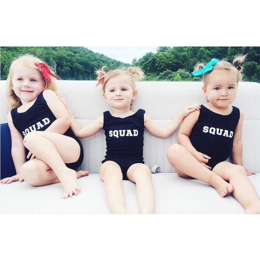 SQUAD Kids One Piece Swimsuit - Bridesmaid's World
