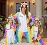 Rainbow Unicorn One piece Pajamas Set - Bridesmaid's World