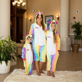 Rainbow Unicorn One piece Pajamas Set - Bridesmaid's World