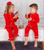 Kids Customized Ruffled Sleeves Pajamas Set - Bridesmaid's World