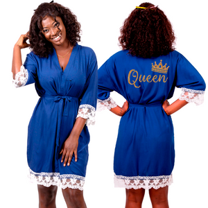 Cotton Lace Queen Robe