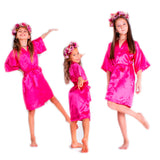 Kids Satin Flower Girl Robes