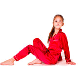 Kids Satin Pajamas set Long Pants +Long sleeves