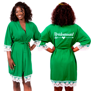 Cotton Lace Bridesmaid Robe