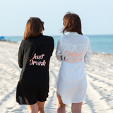 Customized Women's Summer Beach Shirt Cover Up