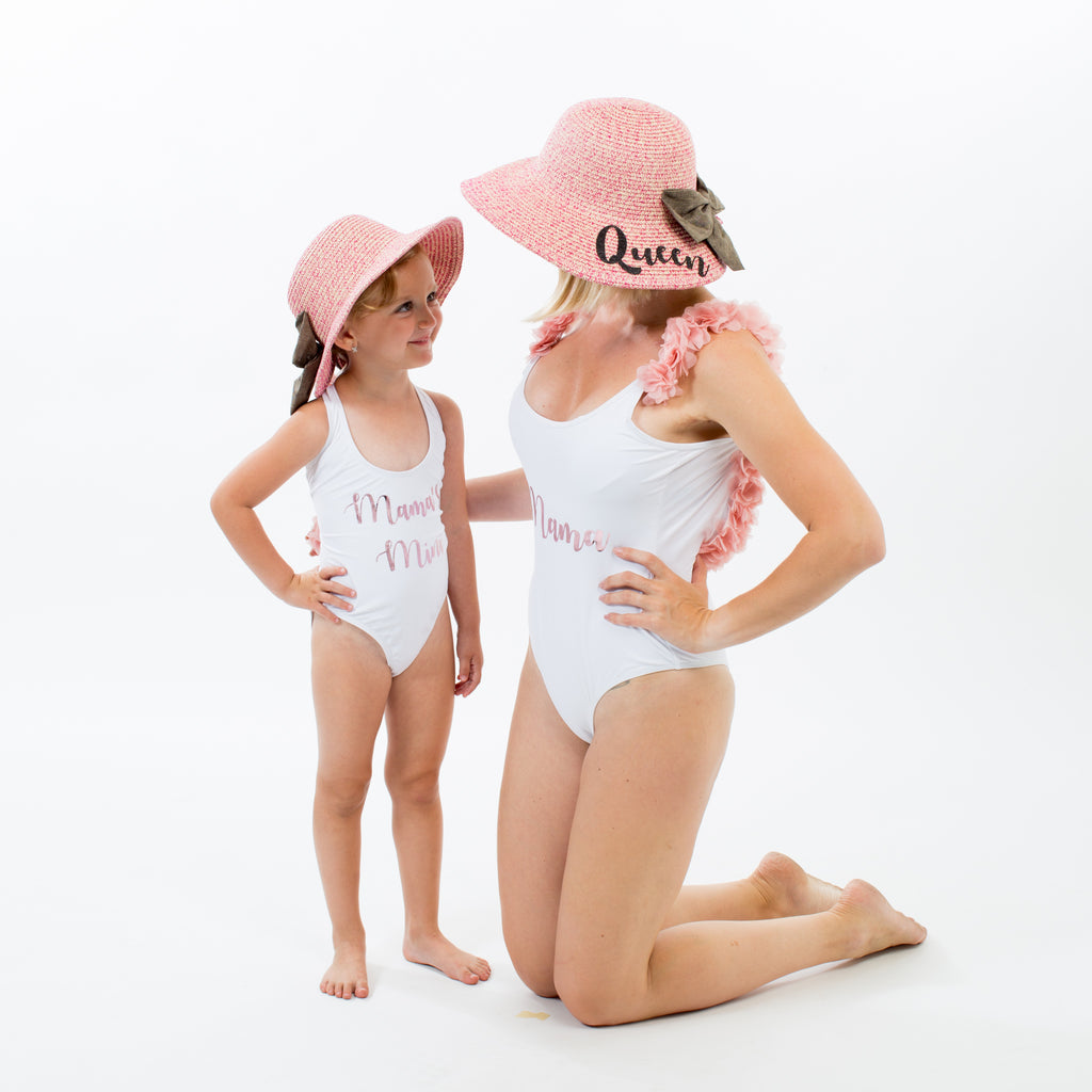 Miki Mouse Matching One Piece Swimsuits - Bridesmaid's World
