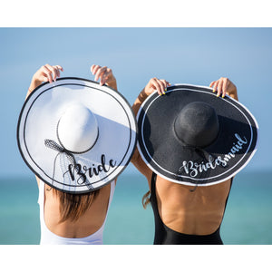 Bridesmaid Sun Hats with Large Brim - Bridesmaid's World