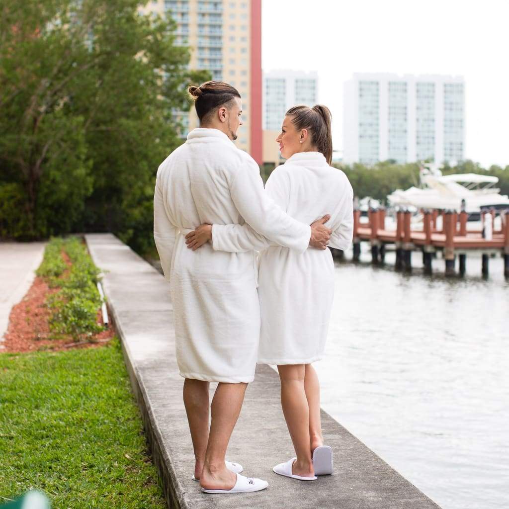 King and Queen Personalized Cozy Terry Bathrobes for Couples - Bridesmaid's World