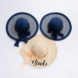 Custom Bride Squad Floppy Sun Hats - Bridesmaid's World