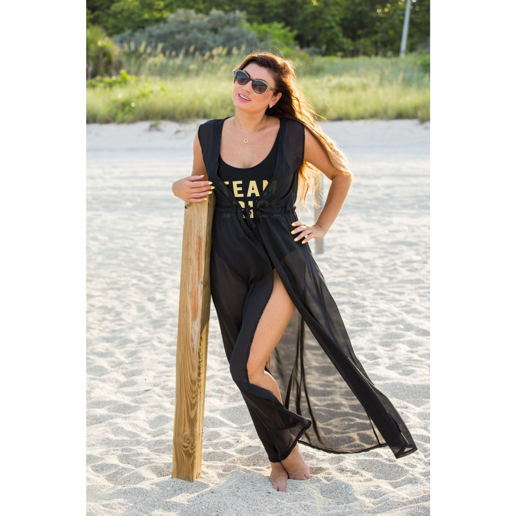 Customized Bride Squad Long Beach Cover Ups