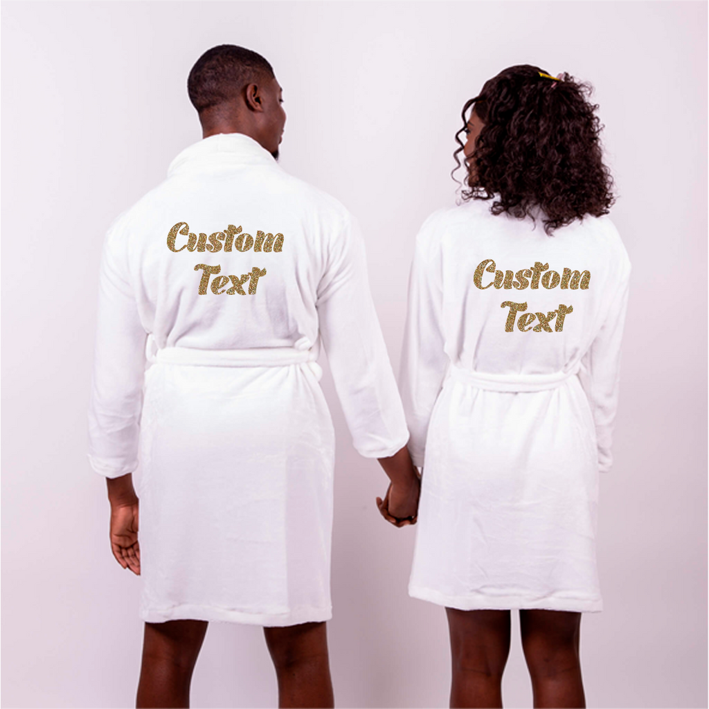 Cozy Terry His and Hers Personalized Bathrobes Set