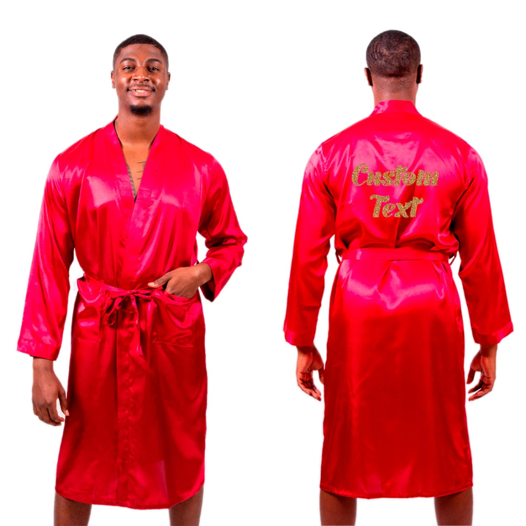 Men's long satin robes – Bridesmaid's World