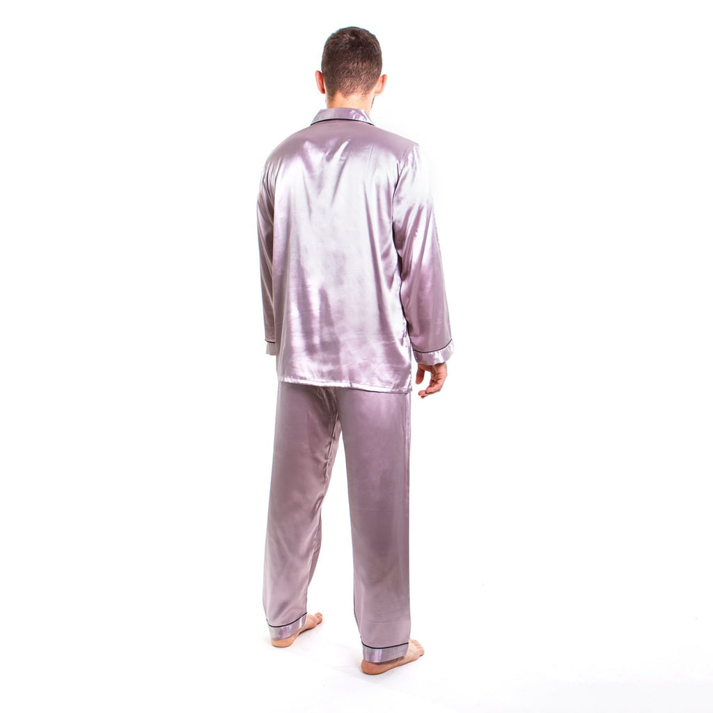 Men’s Satin Pajamas Long Sleeves + Pants