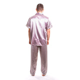 Men’s Satin Pajamas Short Sleeves + Pants