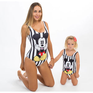 Miki Mouse Matching One Piece Swimsuits - Bridesmaids World
