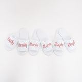 Opened Toe Personalized Slippers - Bridesmaid's World
