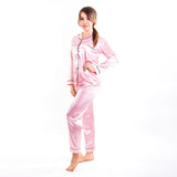 Silky Bridesmaid Pajamas Long Sleeves + Pants