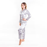 Silky Bridesmaid Pajamas Long Sleeves + Pants