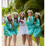 Satin Customized Bridesmaid Robes 13 colors - Bridesmaids World