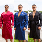 Matching Men's and Women's Satin Robes - Bridesmaid's World