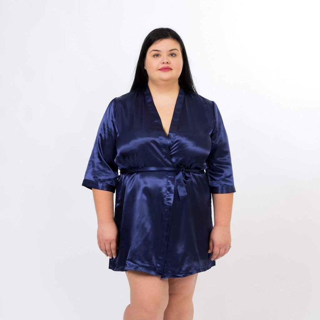 Set Of 5 Robes Bridesmaid Satin Robes - Bridesmaid's World